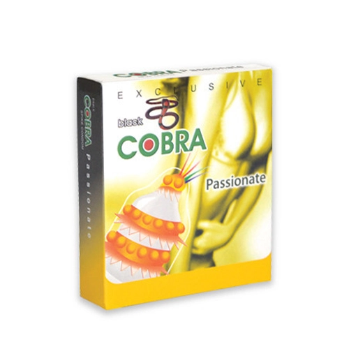Cobra Condoms Black Cobra – Passionate
