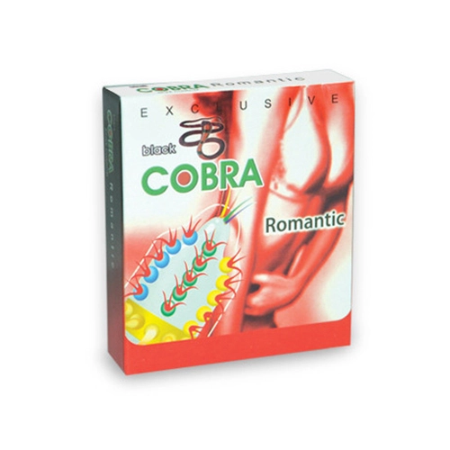 Cobra Condoms Black Cobra – Romantic