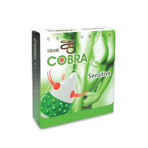 Cobra Condoms Black Cobra Sensitive